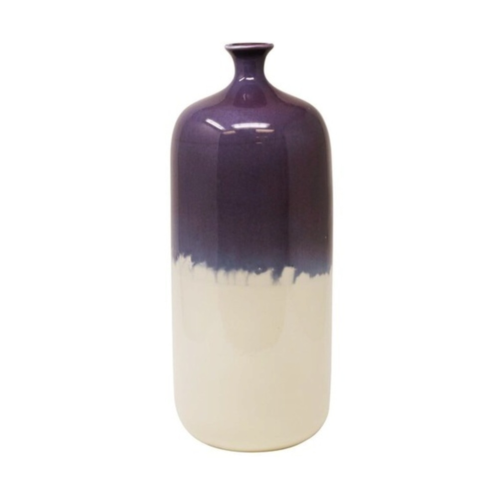 NEW Sagebrook 15. in Purple White Vase
